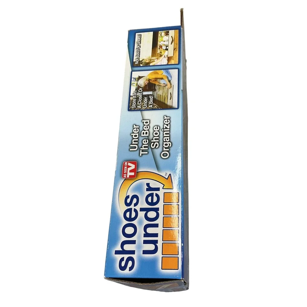 Shoes Under‎ Space Saving Under Bed Shoe Organizer Holds 12 Pairs As Seen On TV
